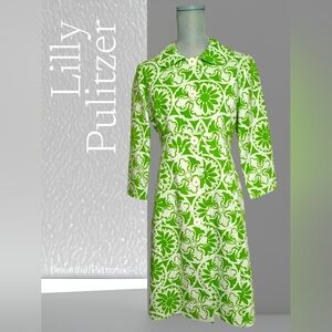Lilly Pulitzer Vibrant Green Floral Coat